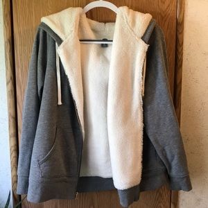 Old Navy Sherpa lined zip up